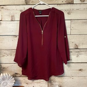 Rue21 Zipper Tunic Top- size small